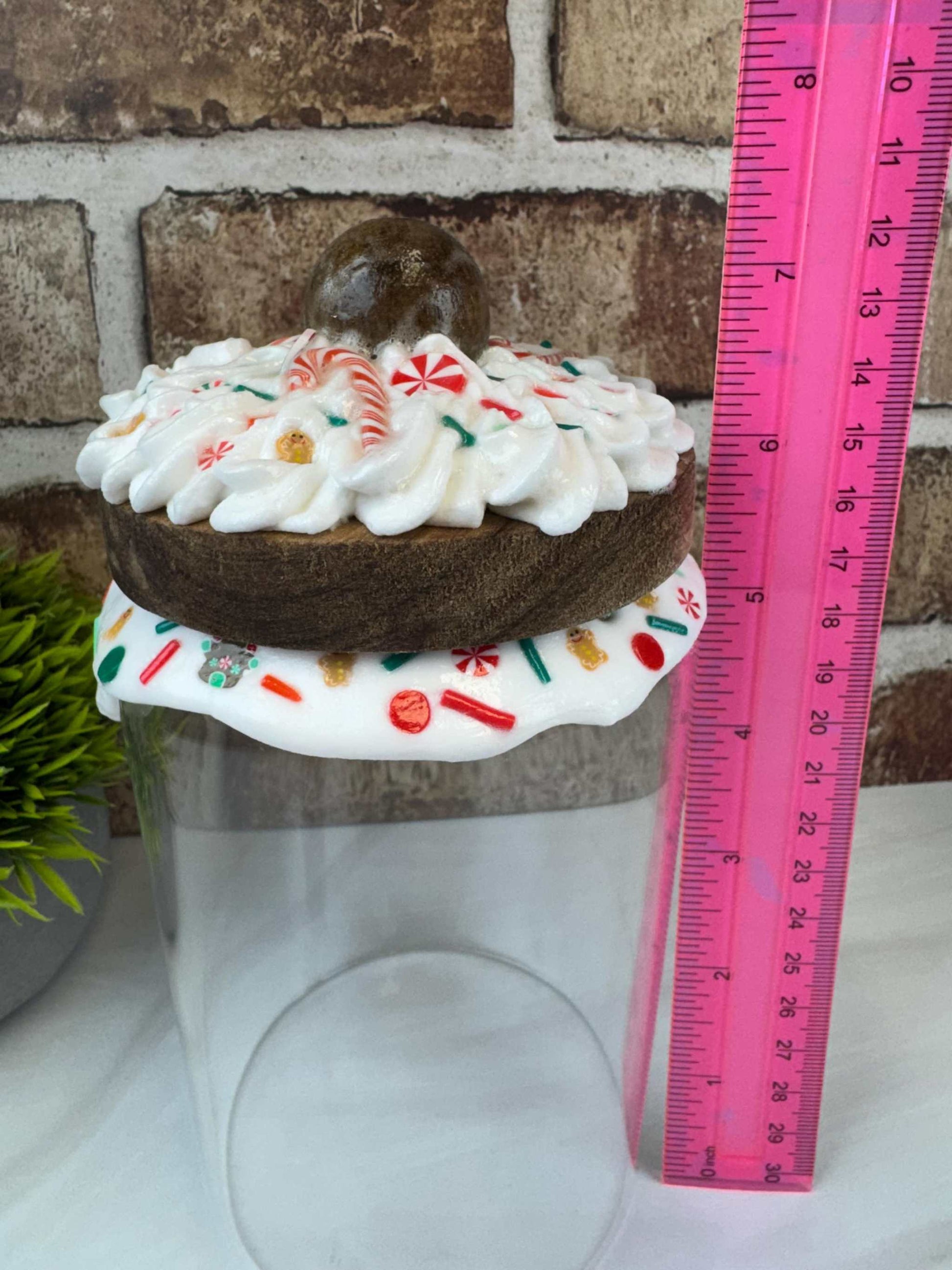 Candy Cane Treat Jar: Holiday Decor | Festive Storage & Centerpiece