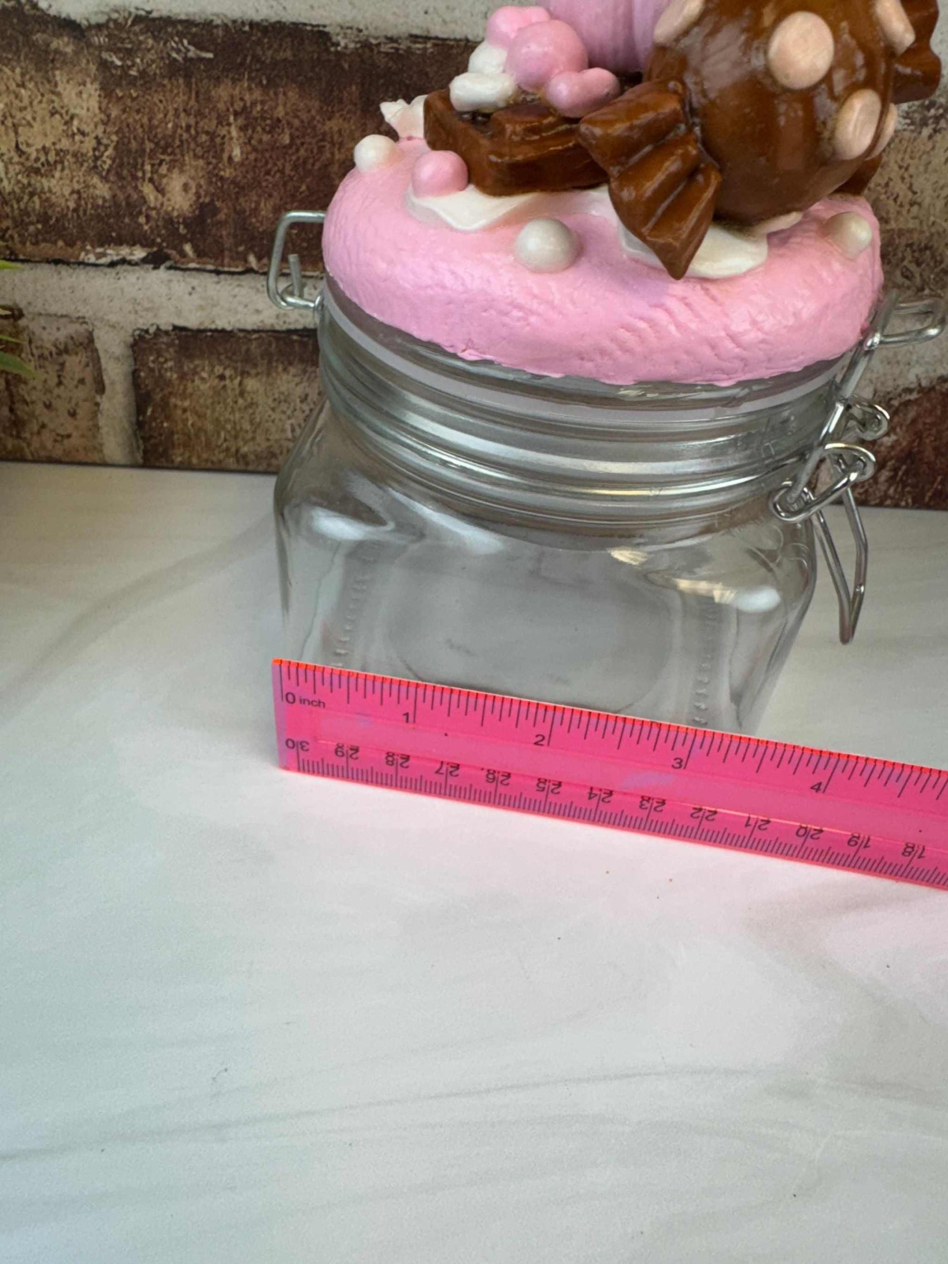 Ghost Treat Jar: Hand-Painted Faux Ghost Cookies & Candies Storage