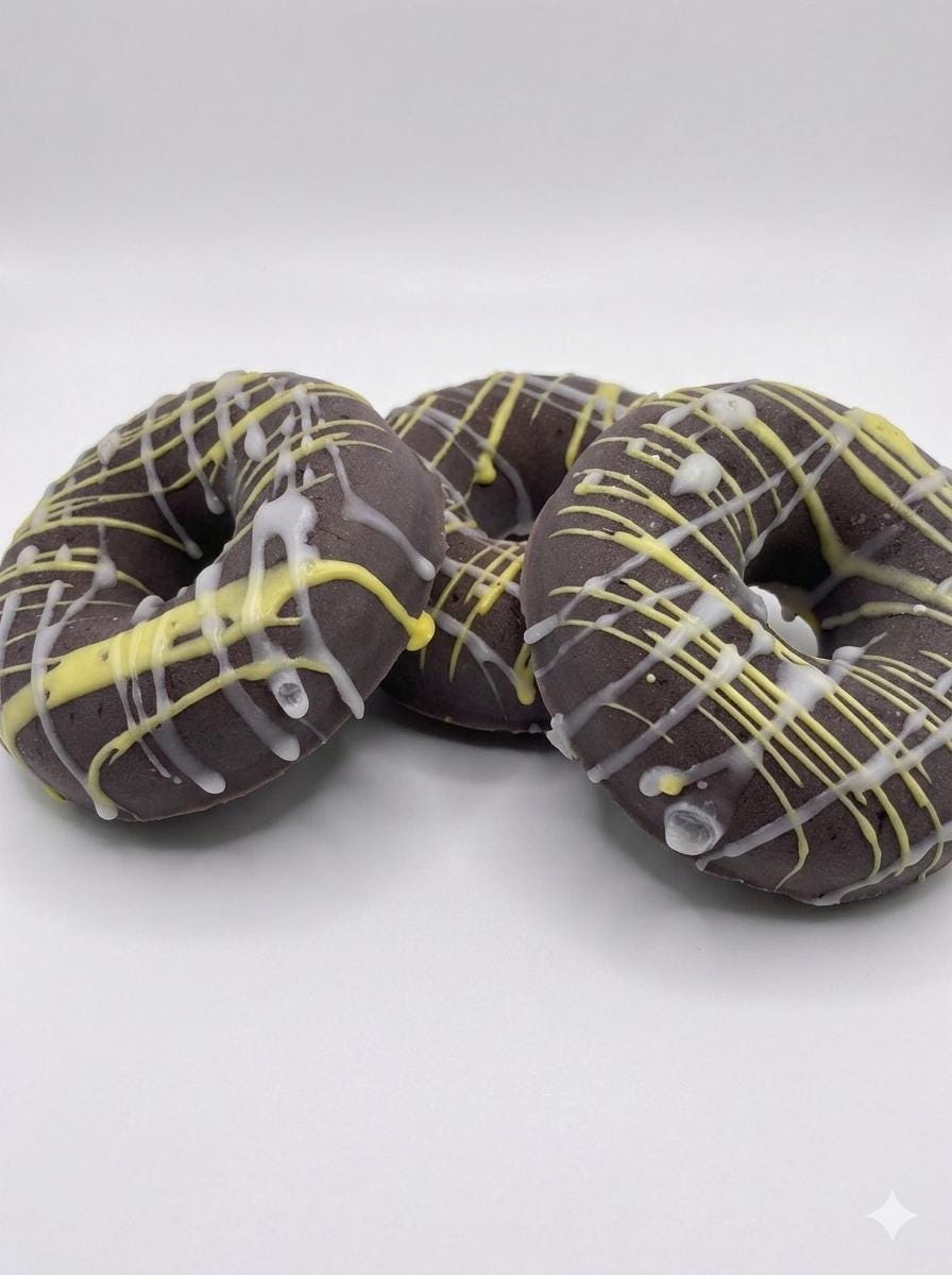 Goat Milk Soap Donut-Buttery Brown Sugar-Detergent Free