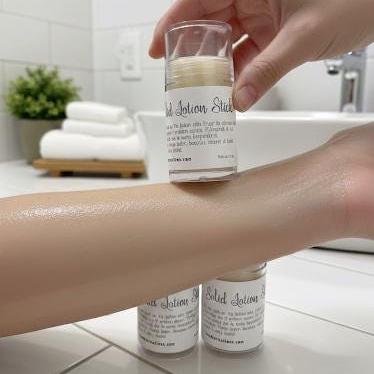Solid Lotion Stick with Mango Butter-Lanolin-Vitamin E