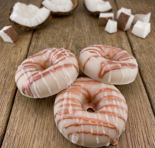 Goat Milk Soap Donut-Coconut Cream Pie-Detergent Free