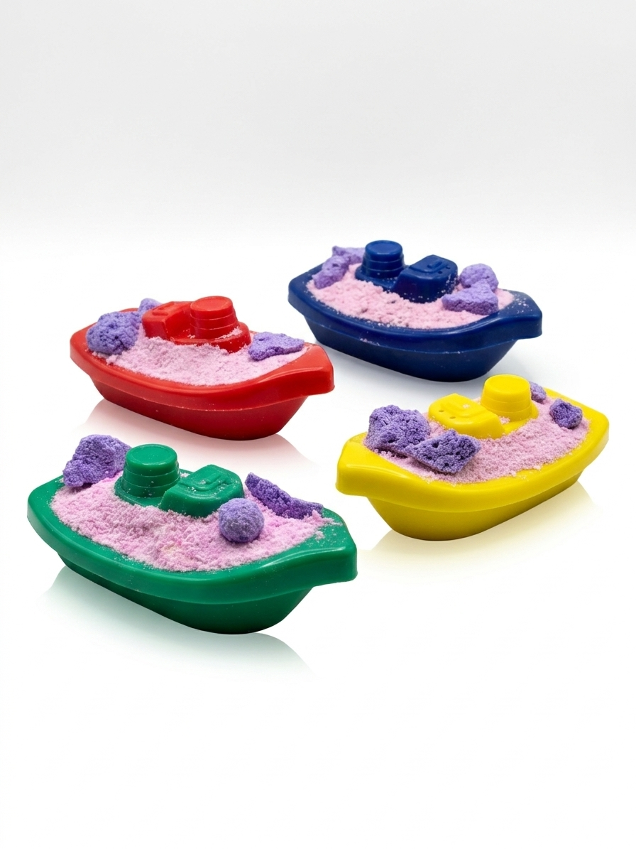 Bath Bomb Boats- berry scent - four colors to choose from