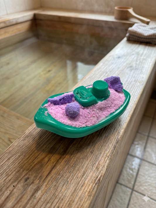 Bath Bomb Boats- berry scent - four colors to choose from