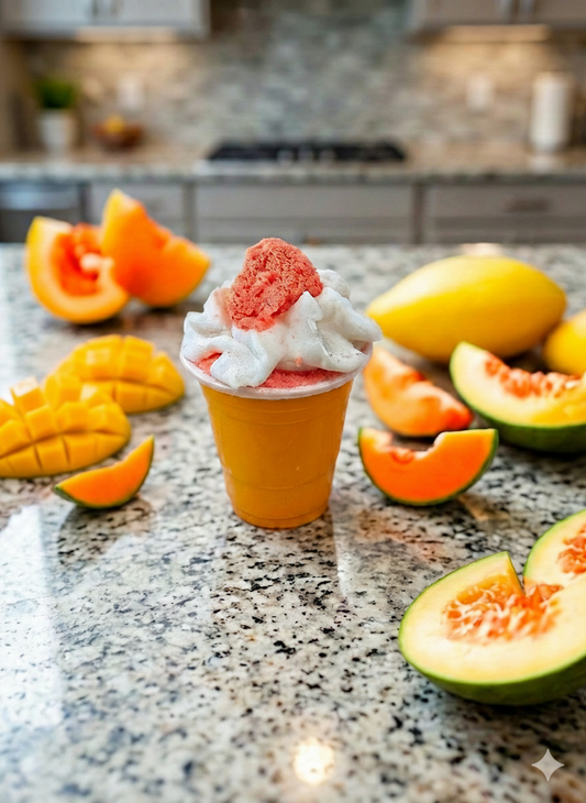 Bubble Shots - Bath Bomb with Bubble Frosting - Mango Papaya