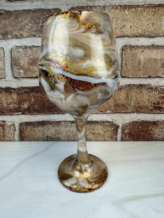 Wine Glass - Elegant Warm Tones for Perfect Wine Drinking Experience