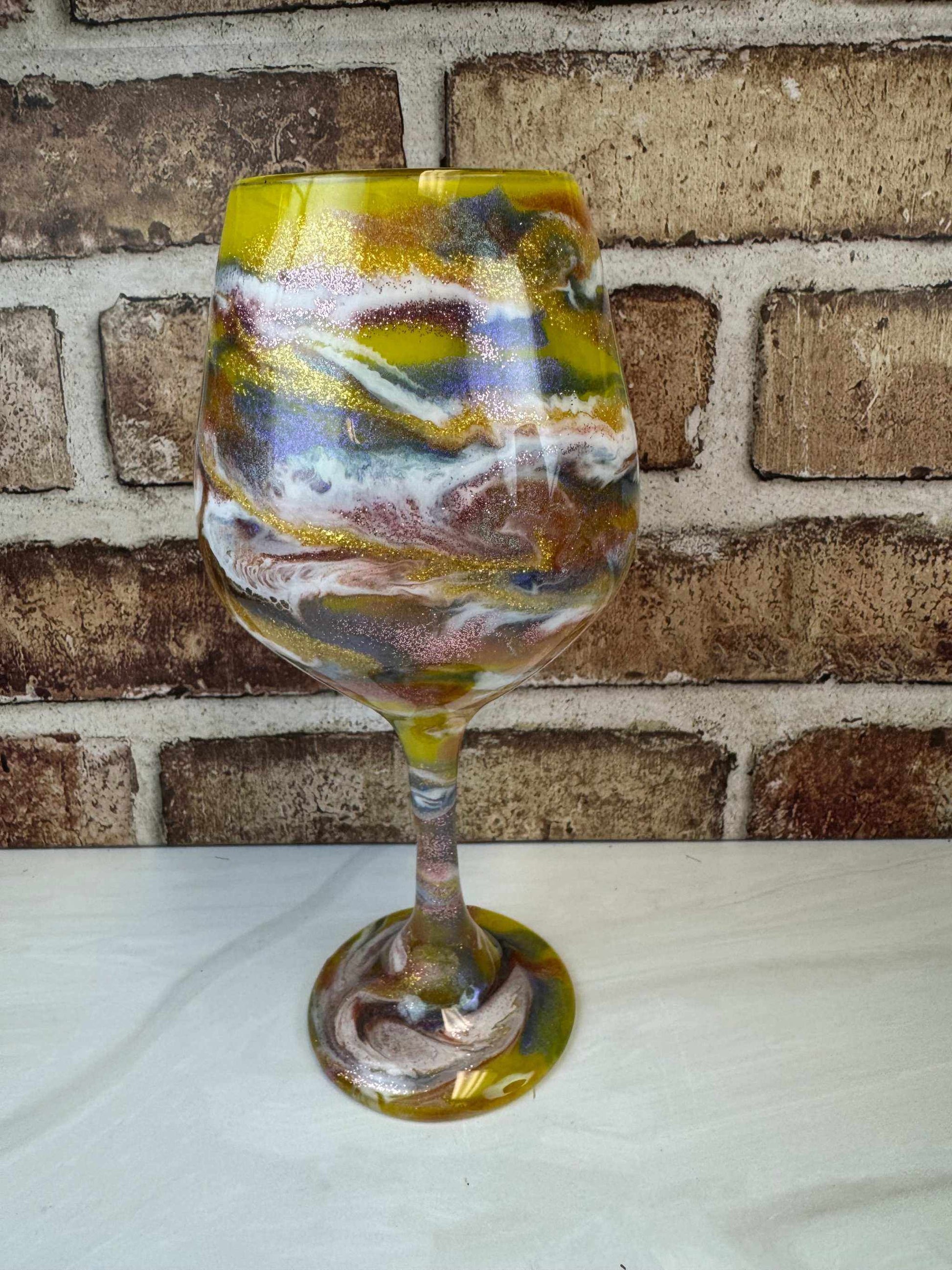 Wine Glass - Elegant Warm Tones for Perfect Wine Drinking Experience