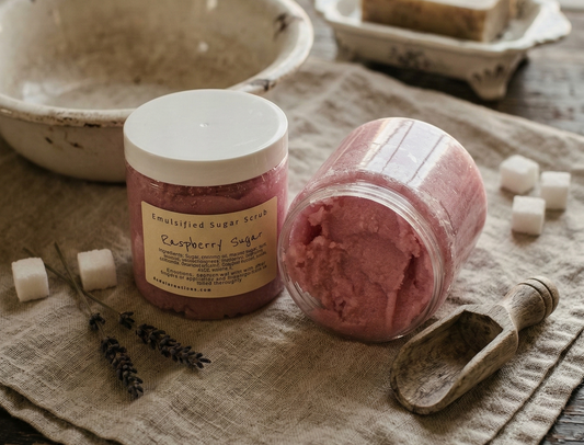 Sugar Scrub-Raspberry Sugar-Emulsified Body Scrub