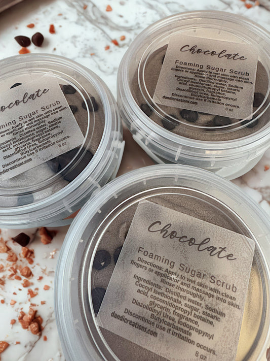 Foaming Sugar Scrub - Chocolate - Whipped Soap