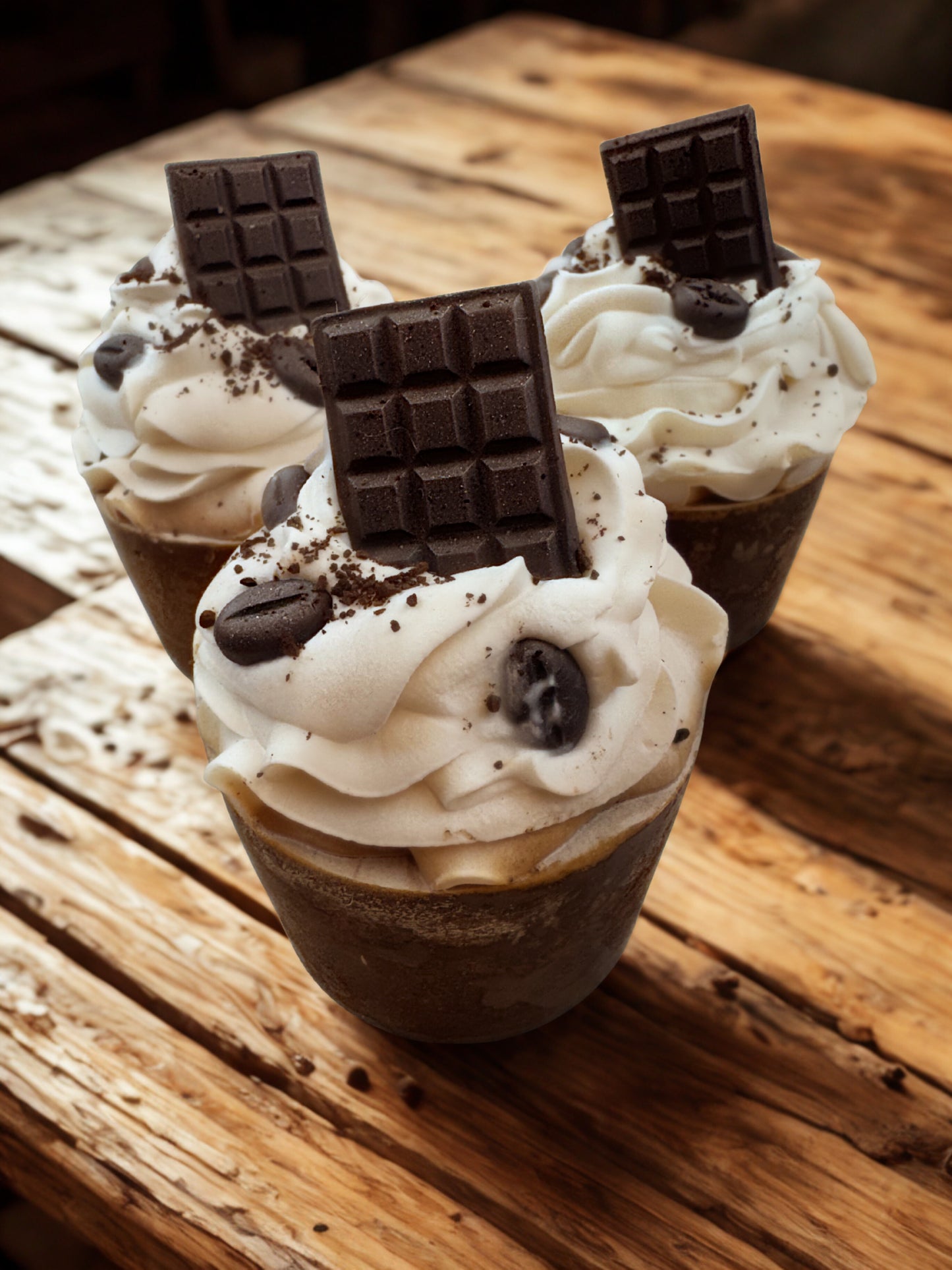 Mocha Joe handmade soap cupcake - unique gift idea