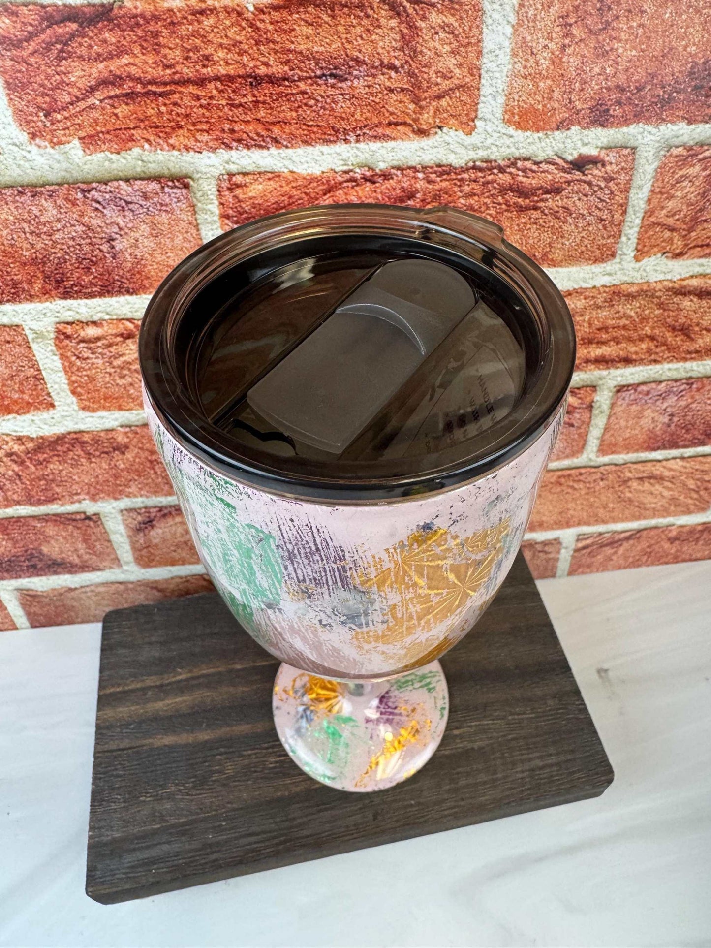 Stainless-steel wine glass - Insulated Travel Tumbler 