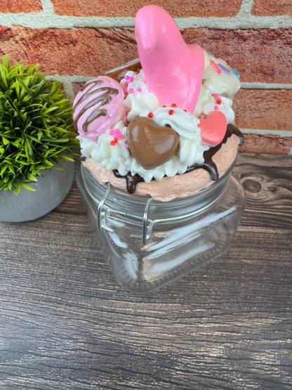 Gnome Candy Jar - Faux Cookie and Donut Treat Storage with Whimsy