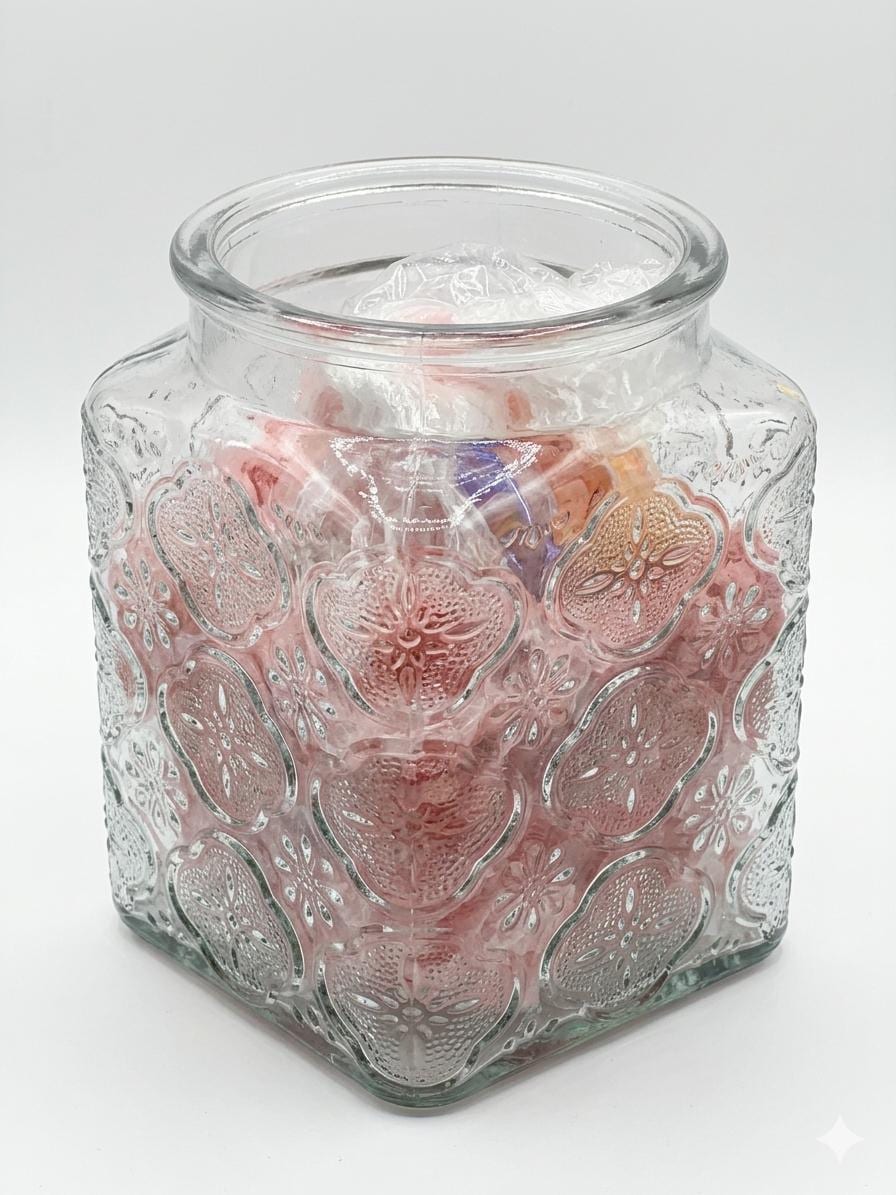 Pamper Jar - Cherry Almond bath bomb powder