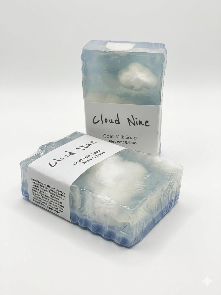 Goat Milk Soap-Cloud Nine-Detergent Free