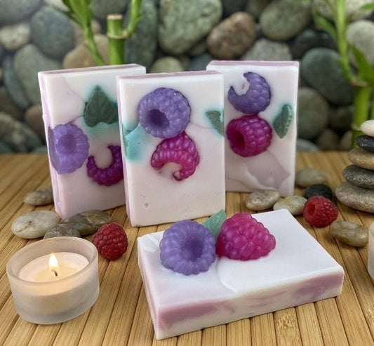 Goat Milk Soap-Berry Bliss-Detergent Free Handmade Bar