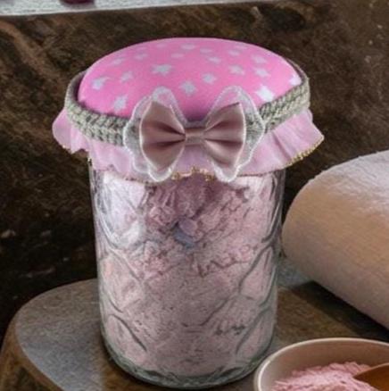 Pamper Jar - Cherry Almond bath bomb powder
