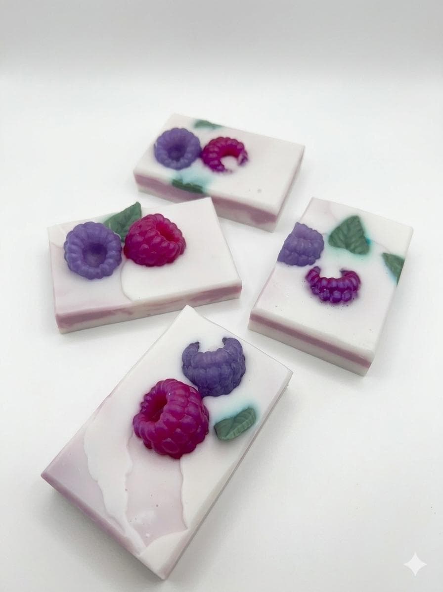 Goat Milk Soap-Berry Bliss-Detergent Free Handmade Bar