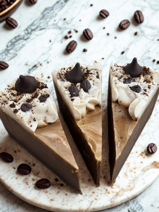 Handmade soap cake slice - Mocha Joe - unique gift idea