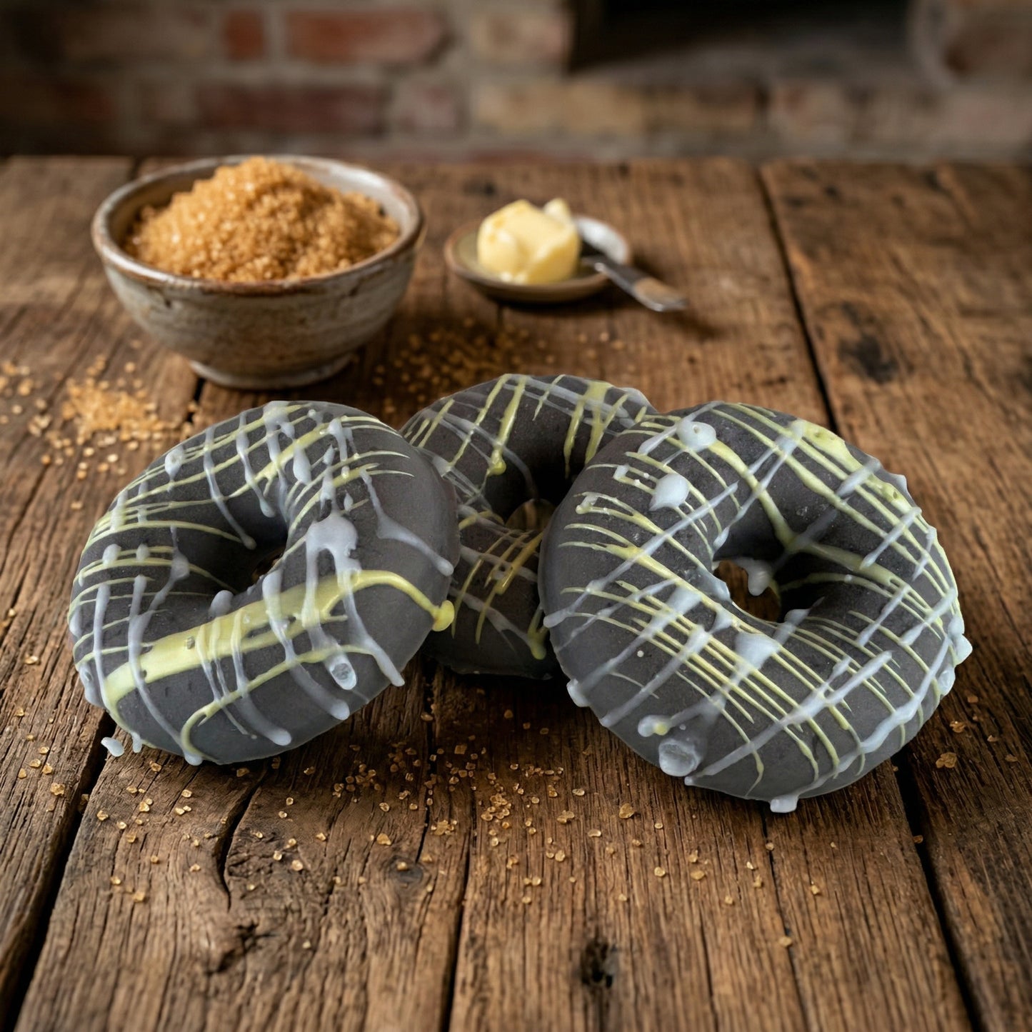 Goat Milk Soap Donut-Buttery Brown Sugar-Detergent Free